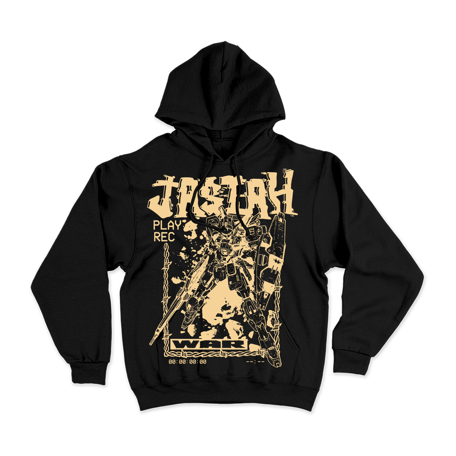 Jasiah War Robot Black Hoodie – Jasiah Official Merch